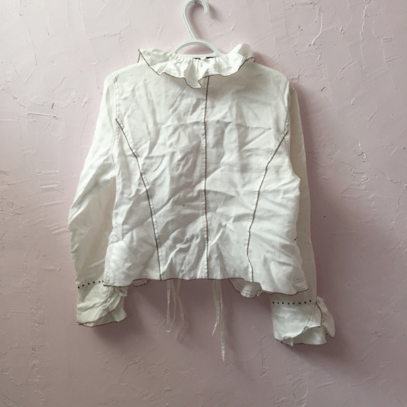 Svetlana Studded + Laced Baronesses Blouse Shirt - Picture 7 of 9